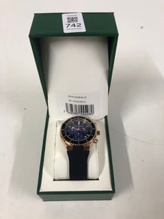 Lot 742  
            Nottingham SR1 - Delivery Only 

                
MANN EGERTON ASTRO ROSE BLUE WATCH MODEL: ME0121