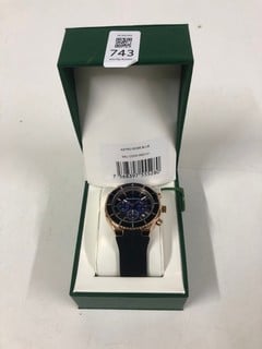 Lot 743  
            Nottingham SR1 - Delivery Only 

                
MANN EGERTON ASTRO ROSE BLUE WATCH MODEL: ME0121