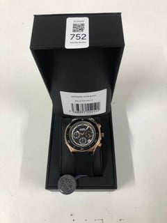 Lot 752  
            Nottingham SR1 - Delivery Only 

                
VICKERS ARMSTRONGS AEROMARK ROSE BLACK WATCH MODEL: VA0112