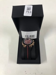 Lot 753  
            Nottingham SR1 - Delivery Only 

                
VICKERS ARMSTRONGS HARRIER ROSE RED WATCH MODEL: VA0132