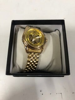 Lot 759  
            Nottingham SR1 - Delivery Only 

                
GLOBENFELD FRAMEWORK GOLD WATCH MODEL: GF0007