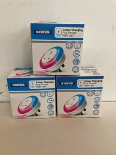 Lot 101  
            Nottingham SR2 - Delivery Only 

                
6 X COLOUR CHANGING PLUG THROUGH NIGHT LIGHT 3 X 1 PACK IN BOX
