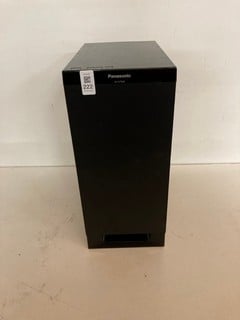 Lot 222  
            Nottingham SR2 - Delivery Only 

                
PANASONIC SUBWOOFER MODEL NO: SU-HTB20