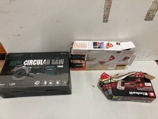 Lot 270  
            Nottingham SR2 - Delivery Only 

                
3 X ITEMS INC MINI CIRCULAR SAW