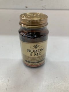 Lot 323  
            Nottingham SR2 - Delivery Only 

                
BOX OF SOLGAR BORON 3MG (BBE: 05/28)