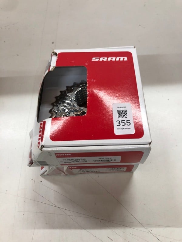 Lot 355  
            Nottingham SR2 - Delivery Only 
                
2 X SRAM CASSETTE SPROCKETS