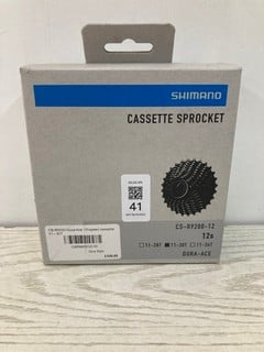 Lot 41  
            Nottingham SR2 - Delivery Only 

                
SHIMANO CASSETTE SPROCKET ORIGINAL RRP £329.99