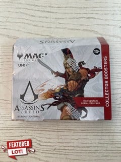 Lot 48  
            Nottingham SR2 - Delivery Only 

                
MAGIC THE GATHERING ASSASSIN'S CREED COLLECTOR BOOSTERS