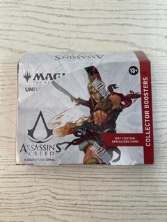 Lot 49  
            Nottingham SR2 - Delivery Only 

                
MAGIC THE GATHERING ASSASSIN'S CREED COLLECTOR BOOSTERS