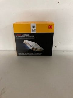 Lot 608  
            Nottingham SR2 - Delivery Only 

                
KODAK LUMA 150 PORTABLE WIRELESS PROJECTOR ORIGINAL RRP: £299.00