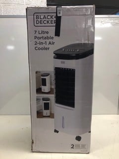 Lot 137  
            Nottingham SR3 - Delivery Only 

                
BLACK AND DECKER 7L PORTABLE 2 IN 1 AIR COOLER