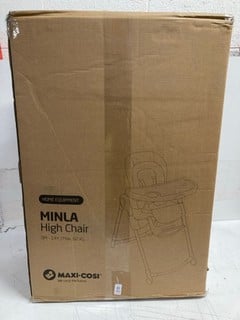 Lot 193  
            Nottingham SR3 - Delivery Only 

                
MAXI-COSI MINLA HIGH CHAIR
