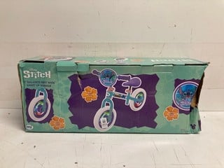 Lot 203  
            Nottingham SR3 - Delivery Only 

                
STITCH 12" BALANCE BIKE W LIGHT UP WHEELS