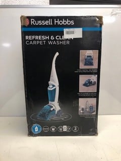 Lot 224  
            Nottingham SR3 - Delivery Only 

                
RUSSELL HOBBS REFRESH AND CLEAN CARPET WASHER