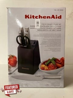 Lot 22  
            Nottingham SR3 - Delivery Only 

                
KITCHEN AID 7 PIECE FORGED CUTLERY SET