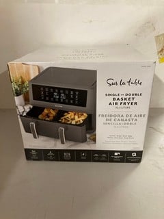 Lot 236  
            Nottingham SR3 - Delivery Only 

                
SUR LA TABLE DOUBLE BASKET AIR FRYER 10.5L