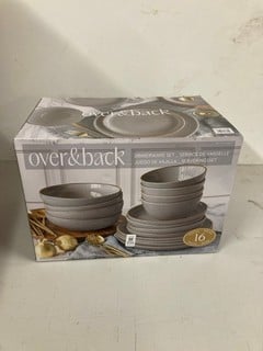 Lot 255  
            Nottingham SR3 - Delivery Only 

                
OVER AND BACK DINNER WARE SET