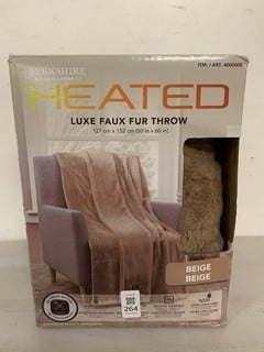 Lot 264  
            Nottingham SR3 - Delivery Only 

                
BERKSHIRE HEATED LUXE FAUX FUR THROW OVER
