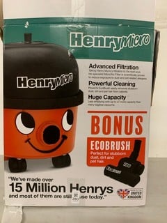 Lot 280  
            Nottingham SR3 - Delivery Only 
                
HENRY MICRO CORDED VACUUM CLEANER