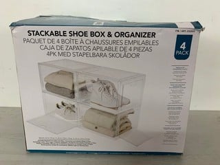 Lot 281  
            Nottingham SR3 - Delivery Only 
                
STACKABLE SHOE BOX AND ORGANISER