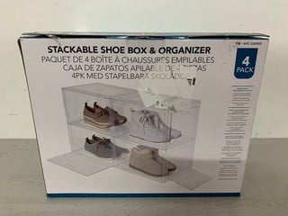 Lot 290  
            Nottingham SR3 - Delivery Only 
                
STACKABLE SHOE BOX AND ORGANISER