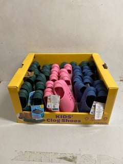 Lot 299  
            Nottingham SR3 - Delivery Only 
                
KIDS CLOG SHOES IN VARIOUS SIZES AND COLOURS