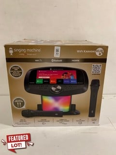 Lot 33  
            Nottingham SR3 - Delivery Only 

                
SINGING MACHINE THE ULTIMATE KARAOKE MACHINE ORIGINAL RRP:£149