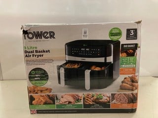 Lot 902  
            Nottingham SR3 - Delivery Only 

                
TOWER VORTEX 9L DUAL BASKET AIR FRYER