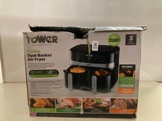 Lot 903  
            Nottingham SR3 - Delivery Only 

                
TOWER 9L DUAL BASKET AIR FRYER