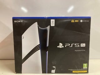 Lot 961  
            Nottingham SR3 - Delivery Only 

                
SONY PLAYSTATION 5 PRO (SEALED) ORIGINAL RRP:£699.00