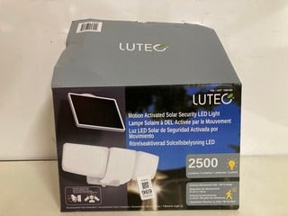 Lot 969  
            Nottingham SR3 - Delivery Only 

                
LUTEC MOTION ACTIVATED SOLAR SECURITY LED LIGHT LAMP