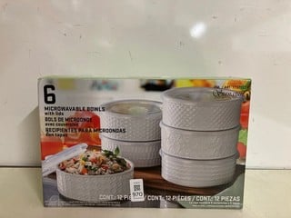 Lot 970  
            Nottingham SR3 - Delivery Only 

                
MICROWAVABLE BOWLS W LIDS 6 PACK