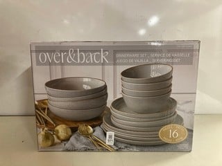 Lot 971  
            Nottingham SR3 - Delivery Only 

                
OVER AND BACK DINNERWARE SET