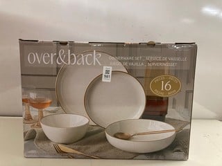 Lot 981  
            Nottingham SR3 - Delivery Only 

                
OVER AND BACK DINNERWARE SET
