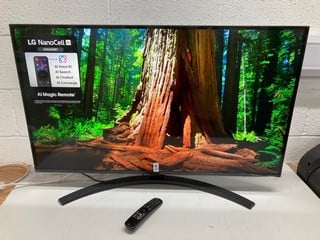 Lot 128  
            Nottingham SR4 - Delivery Or Collection 
                
LG 43" NANOCELL 4K TV MODEL: 43NANO81A6A (WITH REMOTE, WITH STAND, WITH BOX) (LIN...