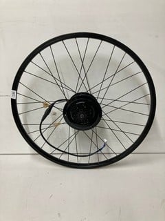 Lot 217  
            Nottingham SR4 - Delivery Or Collection 

                
ELECTRIC BIKE WHEEL RIM WITH SHAMANO CASSETTE SPROCKETS