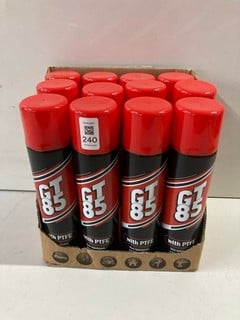 Lot 240  
            Nottingham SR4 - Delivery Or Collection 

                
BOX OF 12 X GT85 LUBRICANT WITH PTFE