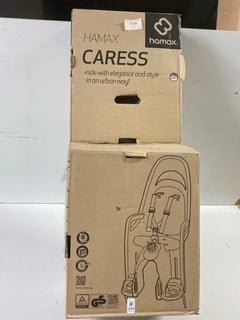 Lot 244  
            Nottingham SR4 - Delivery Or Collection 

                
HAMAX CARESS CHILD BIKE SEAT GREY/RED IN ORIGINAL PACKAGING ORIGINAL RRP £149.99