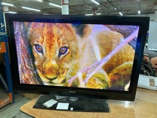 Lot 252  
            Nottingham SR4 - Collection Only 

                
PHILIPS PLASMA SCREEN TV UNKNOWN MODEL (NO REMOTE, WITH STAND, NO BOX) (COLLECTIO...