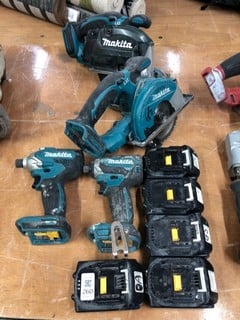 Lot 260  
            Nottingham SR4 - Collection Only 

                
COLLECTION OF MAKITA BATTERIES AND POWER TOOLS TO INCLUDE MAKITA IMPACT DRIVER (M...