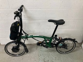 Lot 26  
            Nottingham SR4 - Collection Only 
                
BROMPTONM M6L FOLDING ELECTRIC BICYCLE ORIGINAL RRP £2,995 (WITH BATTERY, NO CHAR...
