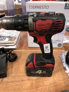 Lot 276  
            Nottingham SR4 - Collection Only 

                
MILWAUKE POWER DRILL WITH BATTERY (MPSC39401073) (COLLECTION FROM SITE ONLY)