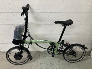 Lot 28  
            Nottingham SR4 - Collection Only 
                
BROMPTON M6L FOLDING ELECTRIC BICYCLE ORIGINAL RRP £2,995 (WITH BATTERY, NO CHARG...