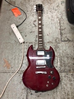 Lot 292  
            Nottingham SR4 - Delivery Or Collection 

                
ROCKBURN DEEP RED SIX STRING ELECTRIC GUITAR (BROKEN STRING & BODY DAMAGE) (MPSS3...