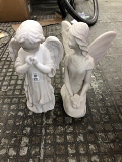 Lot 297  
            Nottingham SR4 - Collection Only 

                
2 X WINGED STATUES, ANGEL & FAIRY (EBAP 220 & EBAP 221) (COLLECTION FROM SITE ONLY)