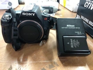 Lot 313  
            Nottingham SR4 - Delivery Or Collection 
                
SONY DSLR-A290 CAMERA & NIKON BATTERY CHARGER (MPSC40020951)
