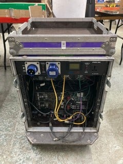 Lot 344  
            Nottingham SR4 - Collection Only 

                
PORTABLE ROAD CASE TO INC AUDIO AMPLIFIERS PDU16 AMP DISTRIBUTOR (X750086)
