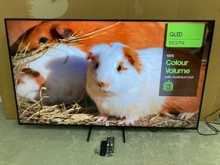 Lot 90  
            Nottingham SR4 - Delivery Or Collection 
                
SAMSUNG 55" QLED 4K TV MODEL: QE55Q7FAA (WITH REMOTES, WITH STAND, WITH BOX) (LIN...