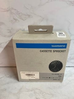 Lot 204  
            Nottingham SR5 - Delivery Only 

                
SHIMANO CASSETTE SPROCKET CS-R9200 DURA-ACE 12-SPEED CASSETTE 11-30T RRP: £329.99