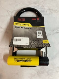 Lot 223  
            Nottingham SR5 - Delivery Only 

                
KRYPTONITE NEW YORK LOCK STD BLK STAN RRP: £119.99